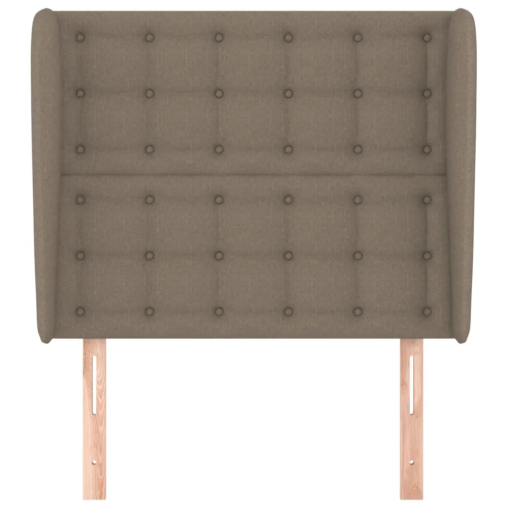 Testiera ad Orecchio Tortora 93x23x118/128 cm in Tessuto 3118376