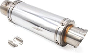 Sistema di scarico per moto 51 mm Ø acciaio inossidabile tono argento - Silenziatore di scarico
