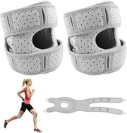 Knee Support Adattabile - Protezioni Ginocchia Sportive - Respiranti - Sostenibili - 2 Pezzi - Adatti per Uomini/Donne - Protezioni Ginocchia