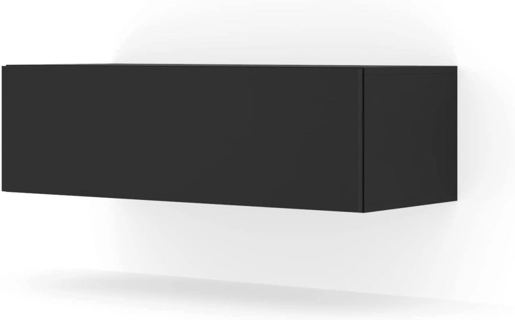 MOBILE TV PORTA TV STAND TV SOGGIORNO BINGO 100x40x30cm NERO OPACO