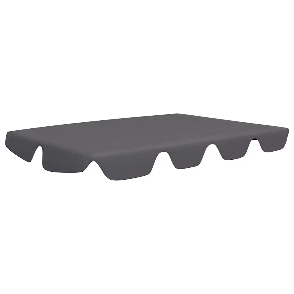 Baldacchino per Dondolo Giardino Antracite 150/130x105/70 cm 312099