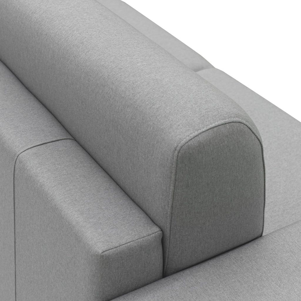 Chris Divano letto angolare 5 posti in tessuto impermeabile T13 288 cm Sinistro (mat. 160x197) grigio