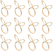 Decorazioni da tavola per primavera - 12 pezzi - Oro 

Modello: Paashaas Servetringen