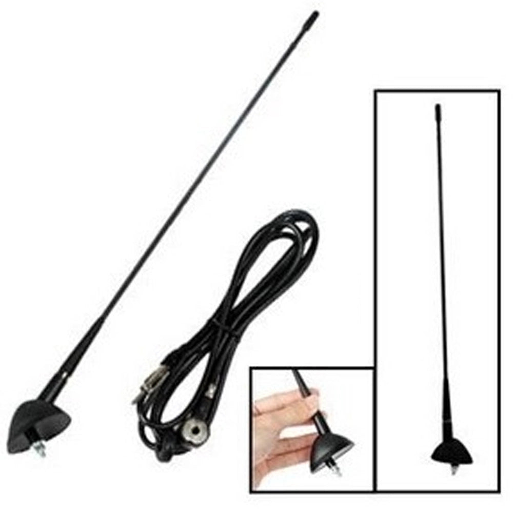 Trade Shop - Antenna Per Auto Fiat Wisdom Cavo 230 Cm Car Radio Universale Massima Ricezione -