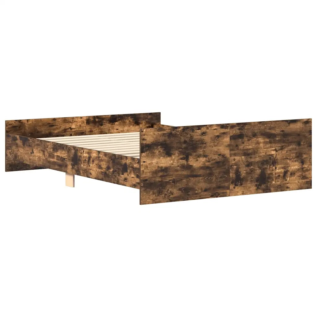 Giroletto con Testiera e Pediera Rovere Fumo 120x200 cm