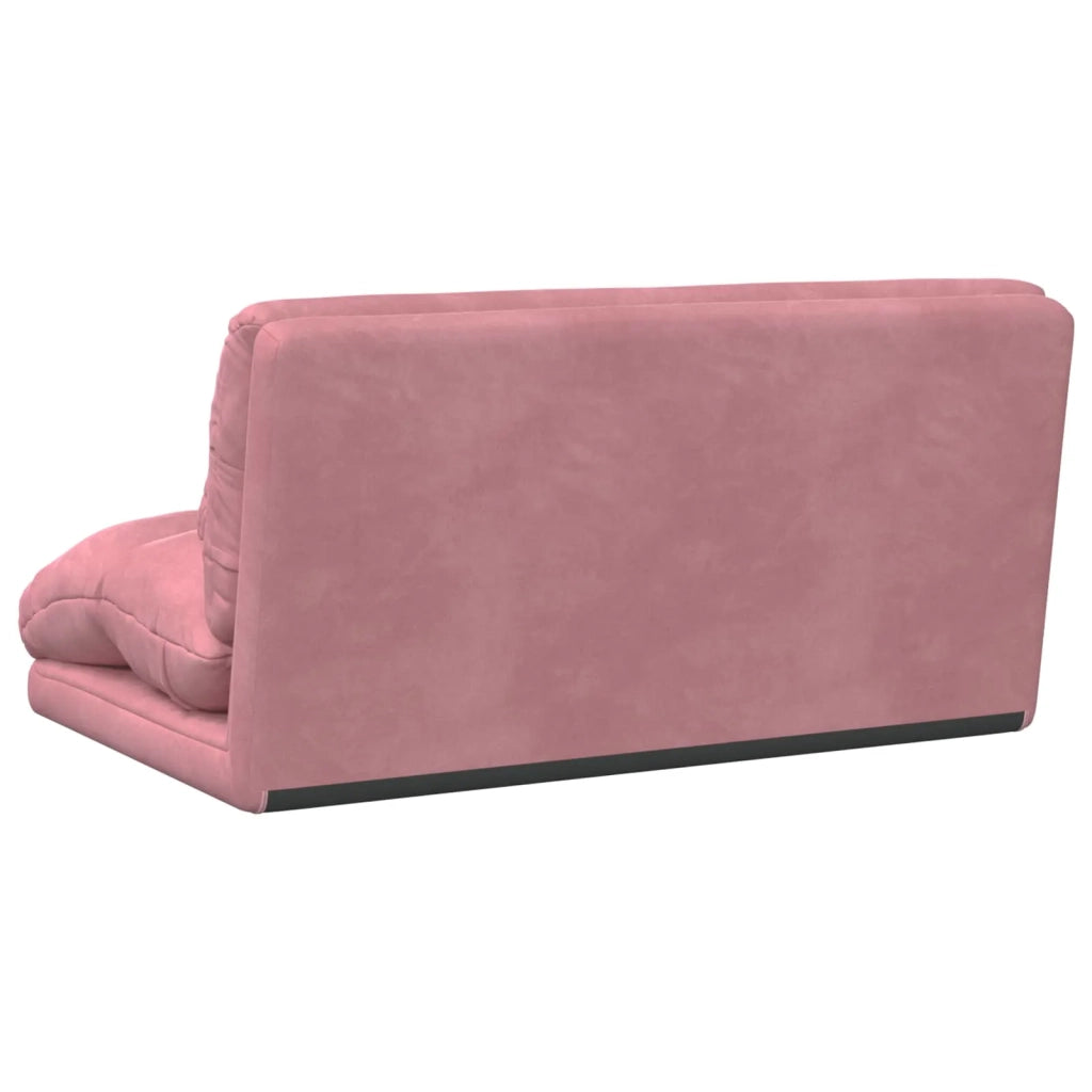Sedia da Pavimento Rosa 110 x 82 x 55 cm Velluto 42028213