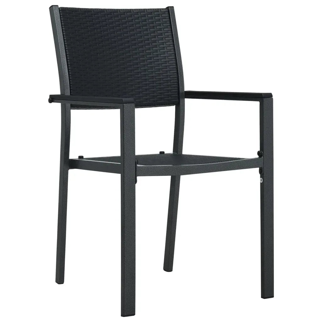 Set da Pranzo da Giardino 9 pz Nero 3099268