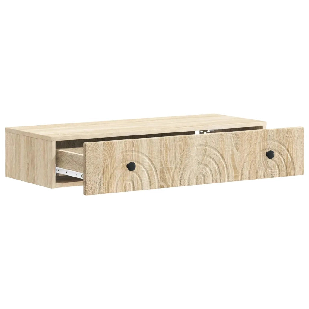 Tavolino da Parete Laterale | Tavolo laterale | Tavolino Rovere Sonoma 87,5 x 34,5 x 17 cm
