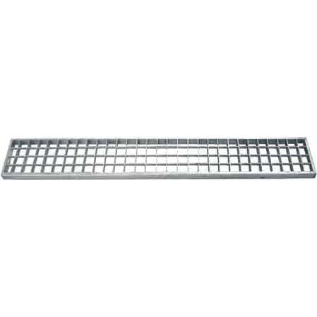 GRIGLIA PER CANALETTA IN ACCIAIO ZINCATO 100x15 cm - Carrabile