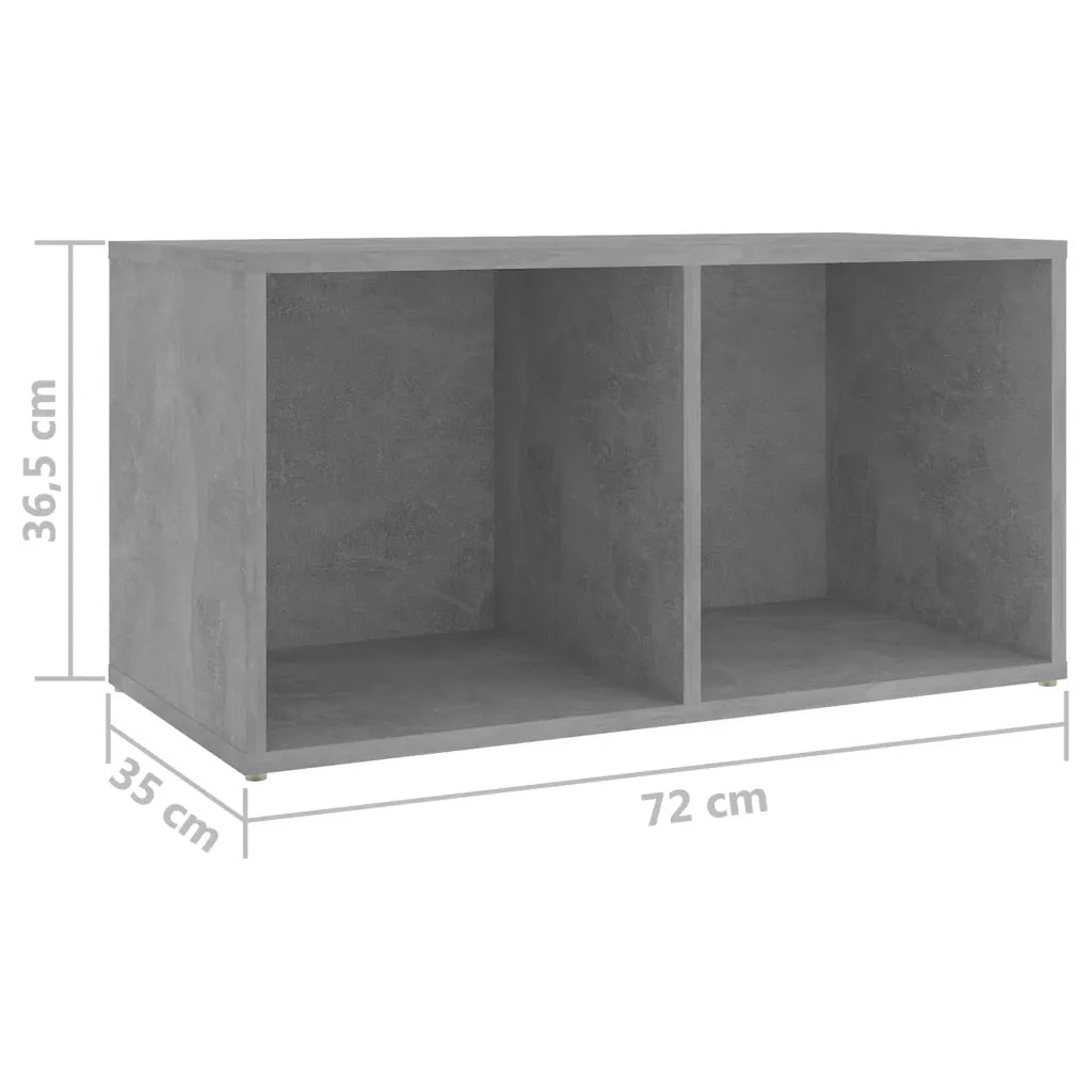 Mobili TV 2 pz Grigio Cemento 72x35x36,5cm in Legno Multistrato 3079947