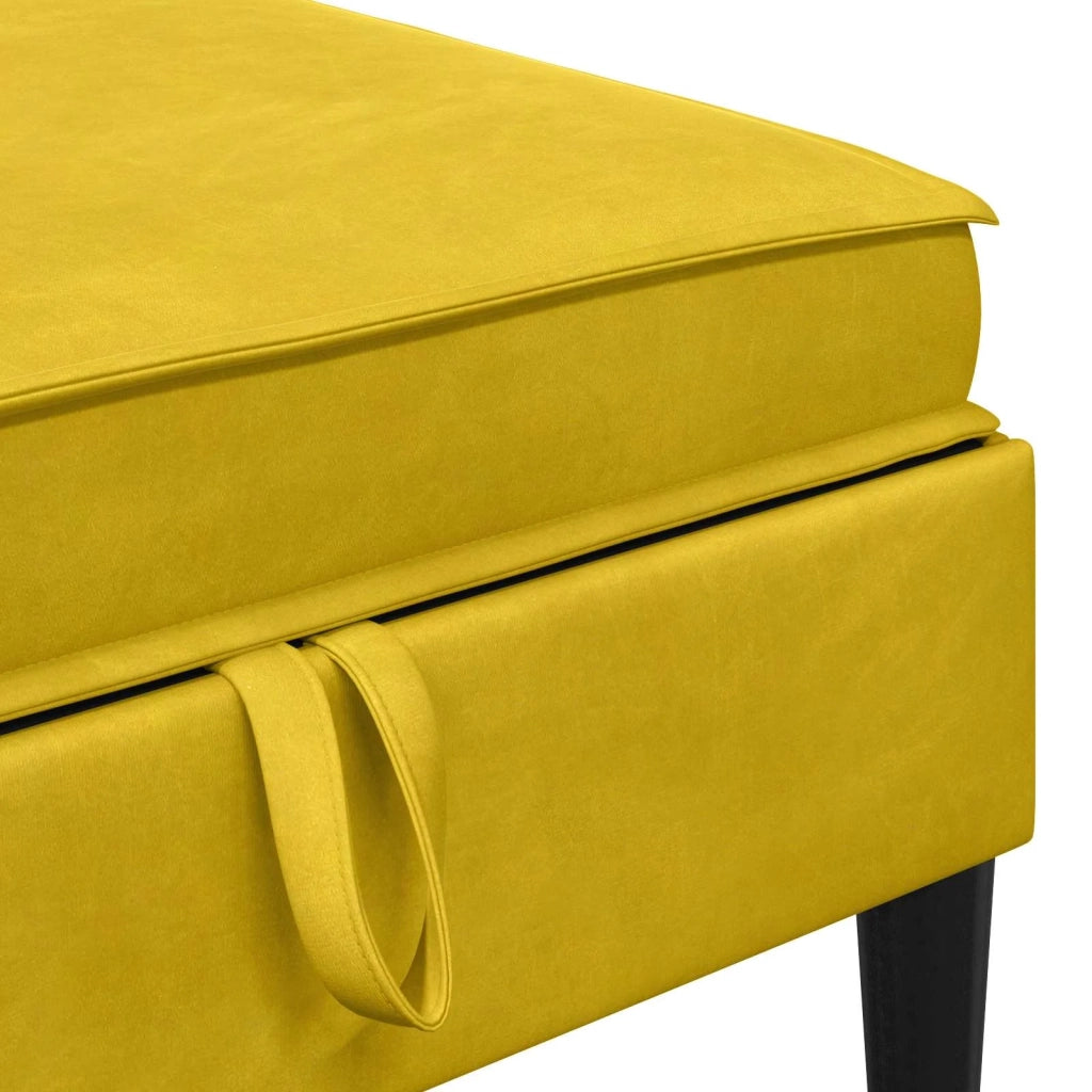 Set di mobili per il soggiorno con cuscino 5 pcs Giallo Velluto 3413761