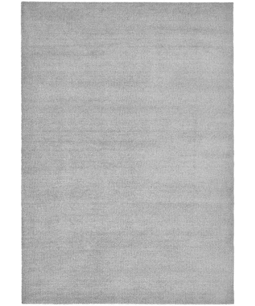 Tappeto FEEL GRIGIO cm.160x230 tinta unita moderno, pelo morbido resistente e lavabile in lavatrice