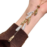 Collana di perle retr¨° a goccia irregolare, stile barocco, stile di nicchia, lunga catena a maglioni a strati