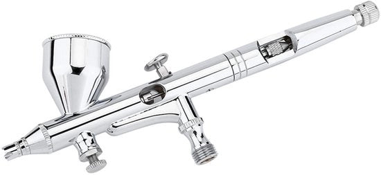 Kit di pennello ad aria - Azione doppia - 0,2 mm/0,3 mm/0,5 mm aghi - Per la decorazione di torte/modelismo - Multifunzionale - Facile da pulire - Pennello ad aria a sfera di aria