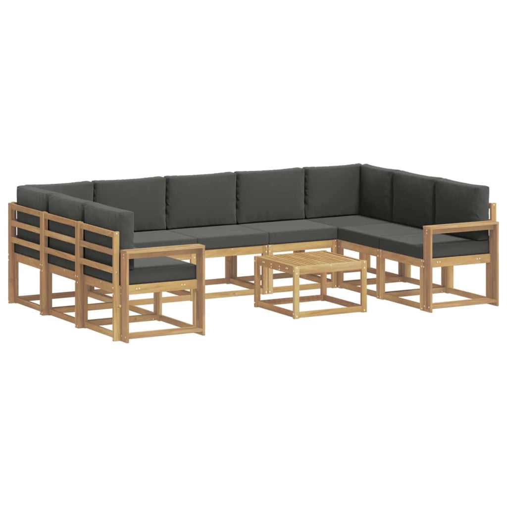 Set di divani da esterno 10 pcs Bianco e Antracite 3388261