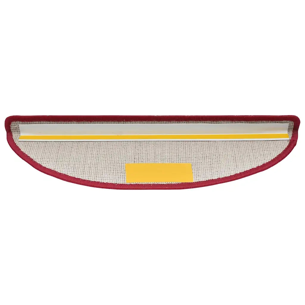 Tappetini per scale 20 pz | Gradini per Scale 56x17x3 cm Rossi semicircolari