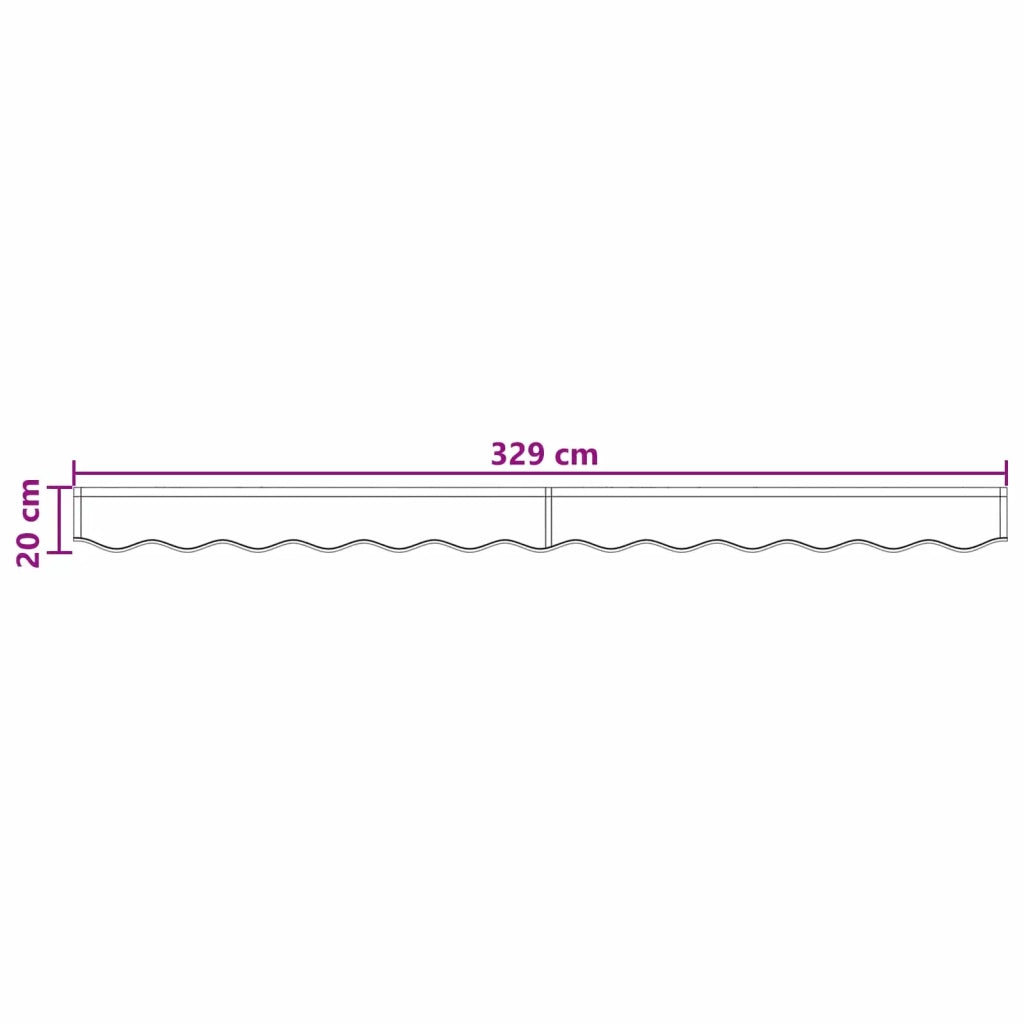 Sostituzione della mantovana per tenda Tortora 329 x 20 cm 964945
