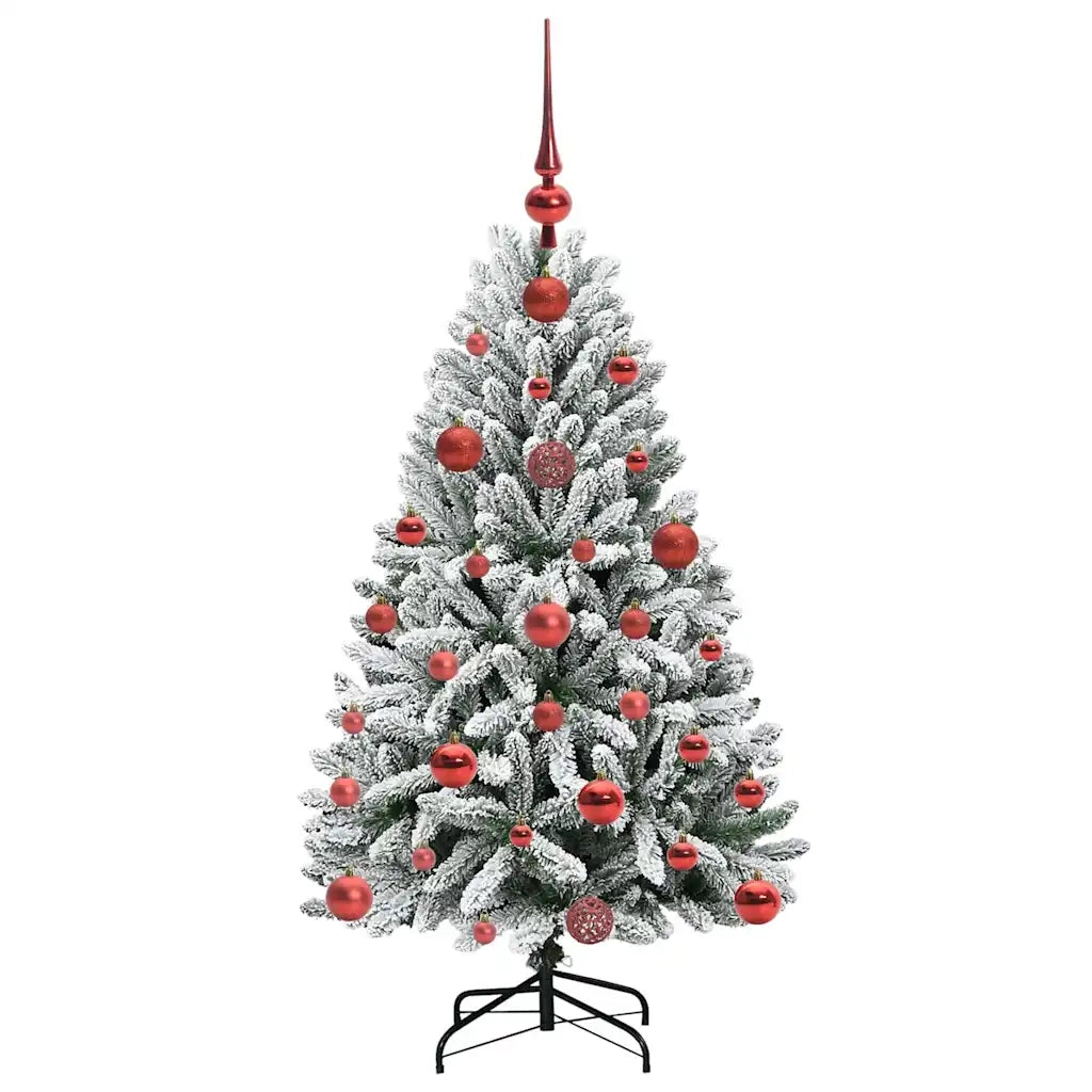 Albero di Natale | Decorazioni natalizie artificiale con 150 LED Verde e Bianco 120 cm