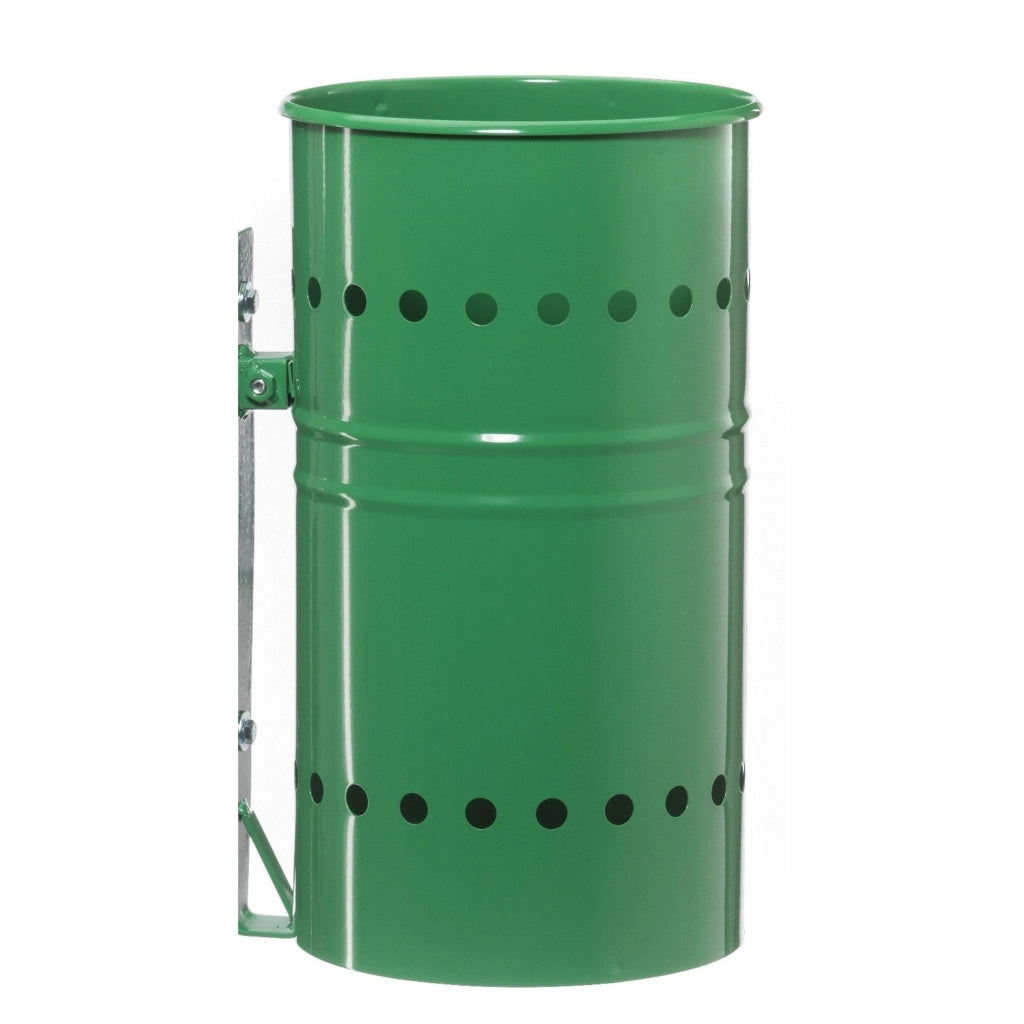 Andrys Cestino Rifiuti Esterno con Staffa Verde senza Paletto 26x26x42cm