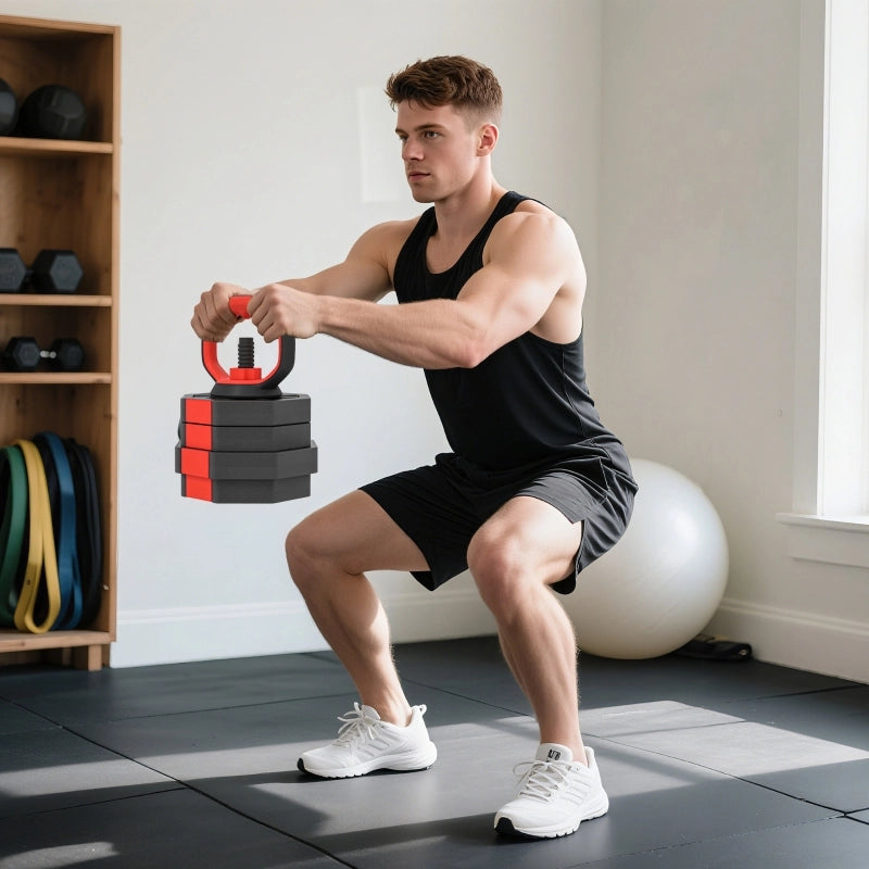 Set di manubri 4 in 1: manubri e bilancieri regolabili da 25 kg per l'allenamento di forza a casa
