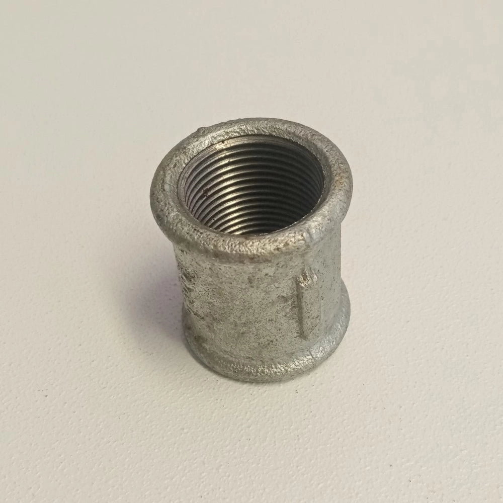 Raccordo ff 2 manicotto giunzione di ghisa zincata malleabile