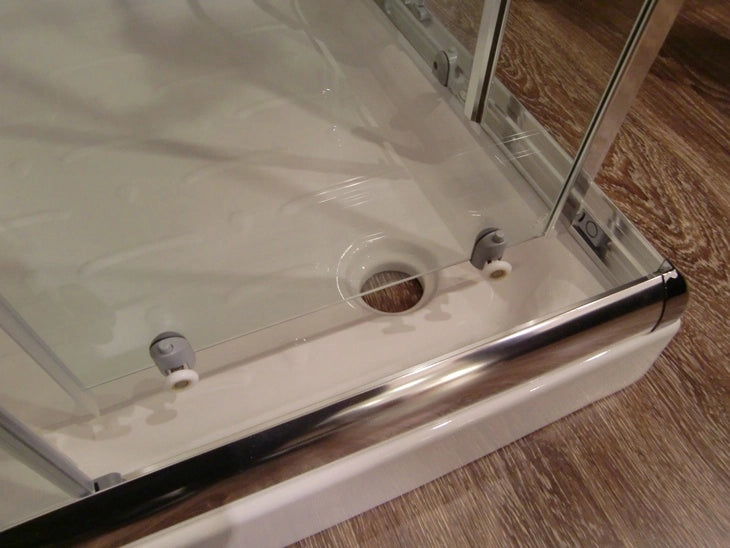 Box Doccia Due Lati Scorrevole, in Cristallo 6mm h190cm Ponza Opaco 6mm,100x120 cm