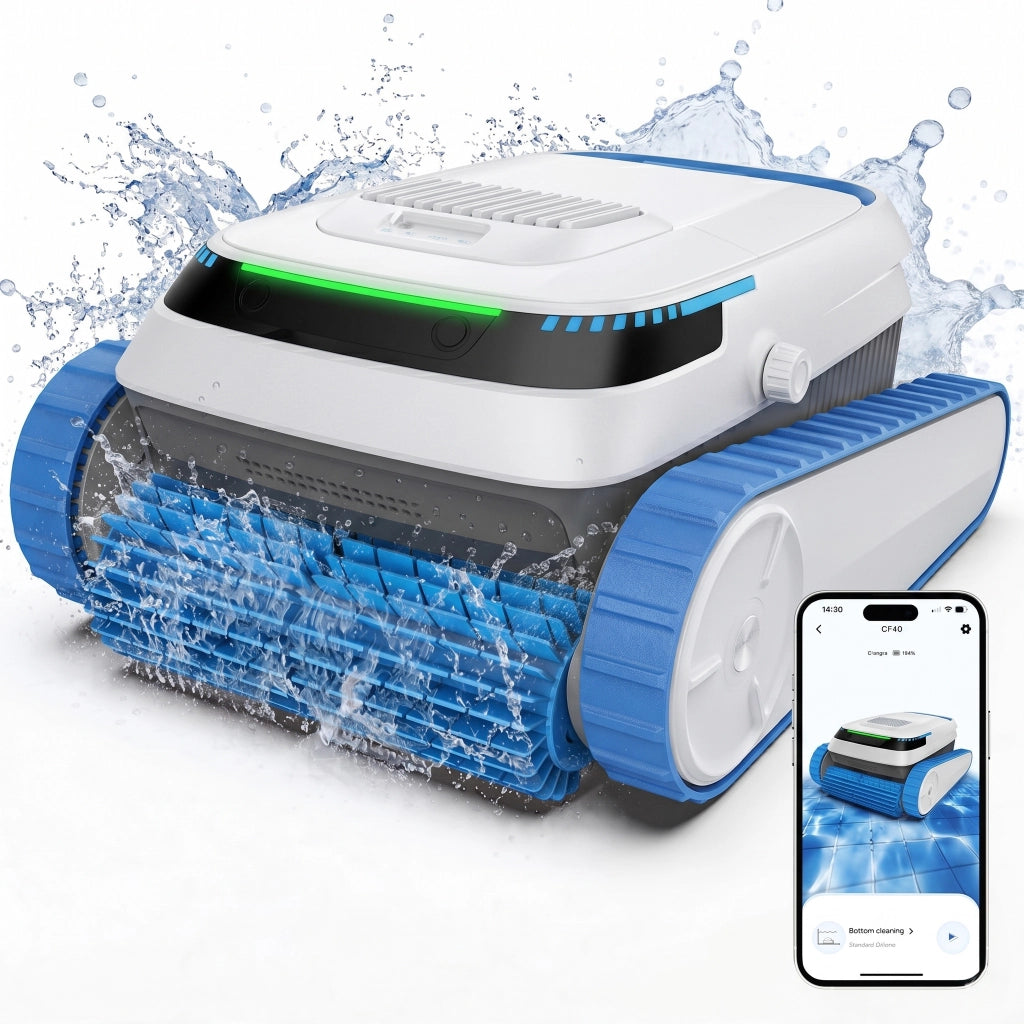 Robot per piscina 5200mAh 120min 3 Motori 3 Modalità Pulizia Auto/Fondo/Muro APP Smart