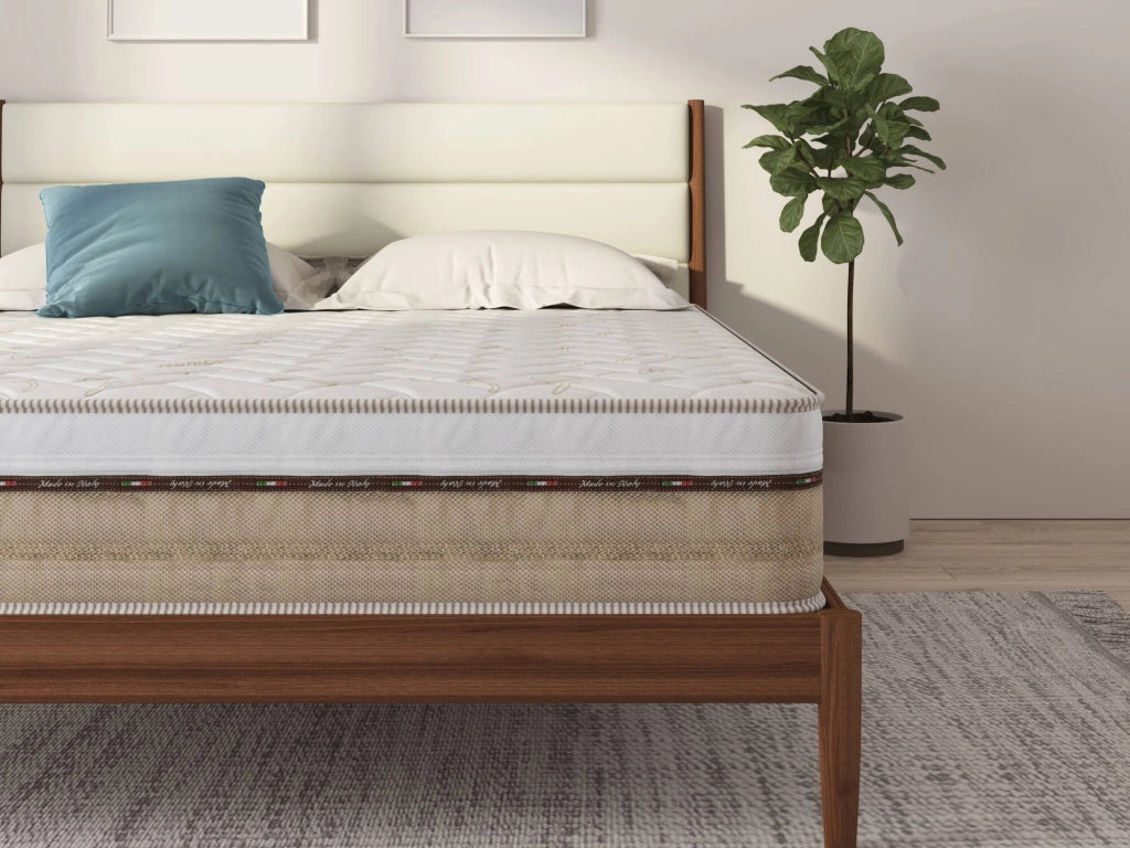 Materasso piazza e mezza Pinecrest, Supporto per il riposo, Materasso per camera da letto, Sostegno per il sonno, Made in Italy, 200x120 h25 cm, Bianco