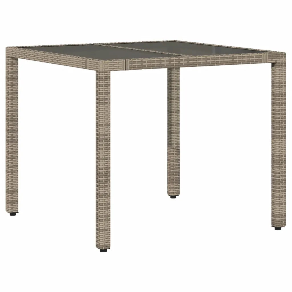 Set Bistrò da Giardino 5 pz con Cuscini in Polyrattan Grigio 3276894