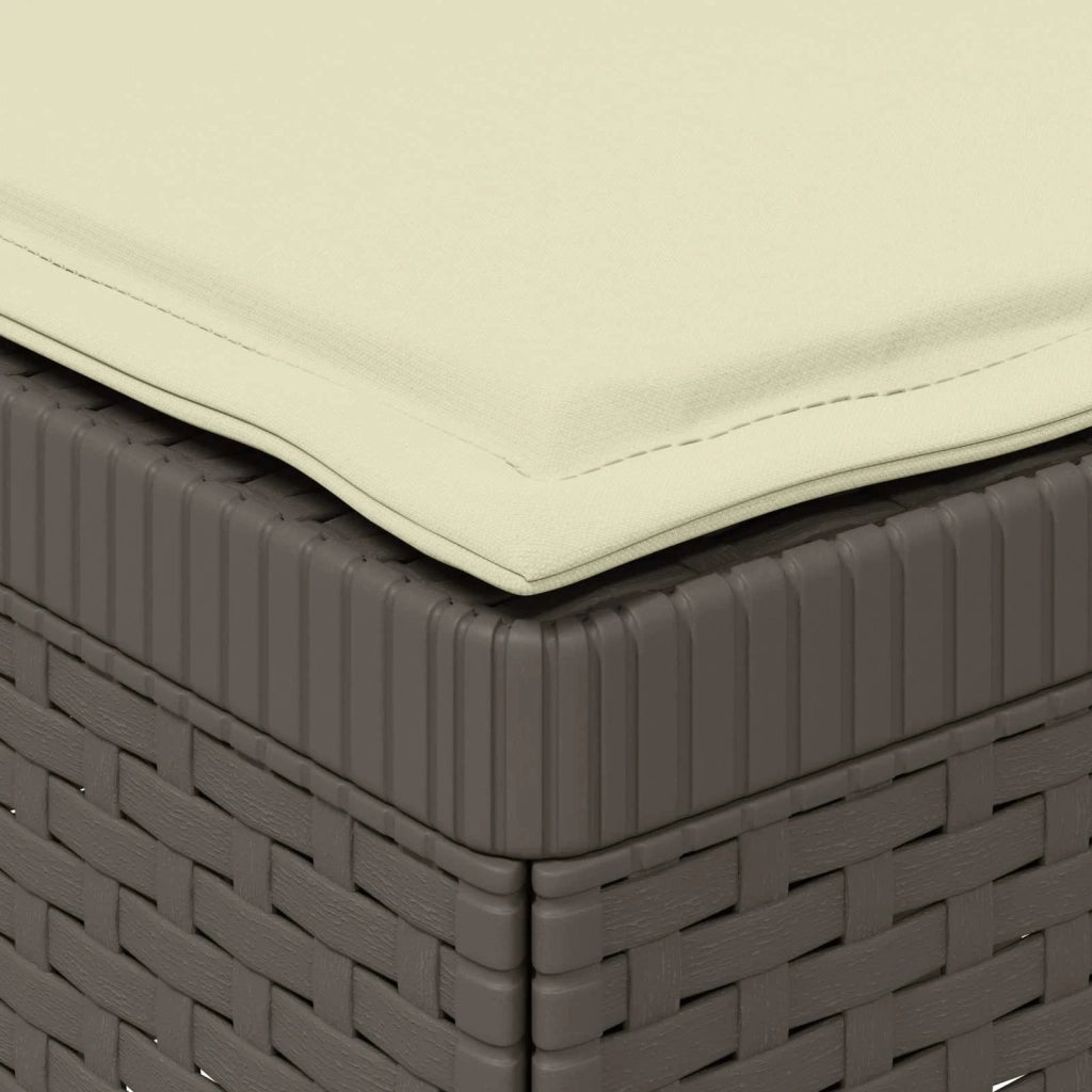 Divano da esterno-Divano da Giardino a 1 Posto con Cuscino Aspetto Rattan PP 162564