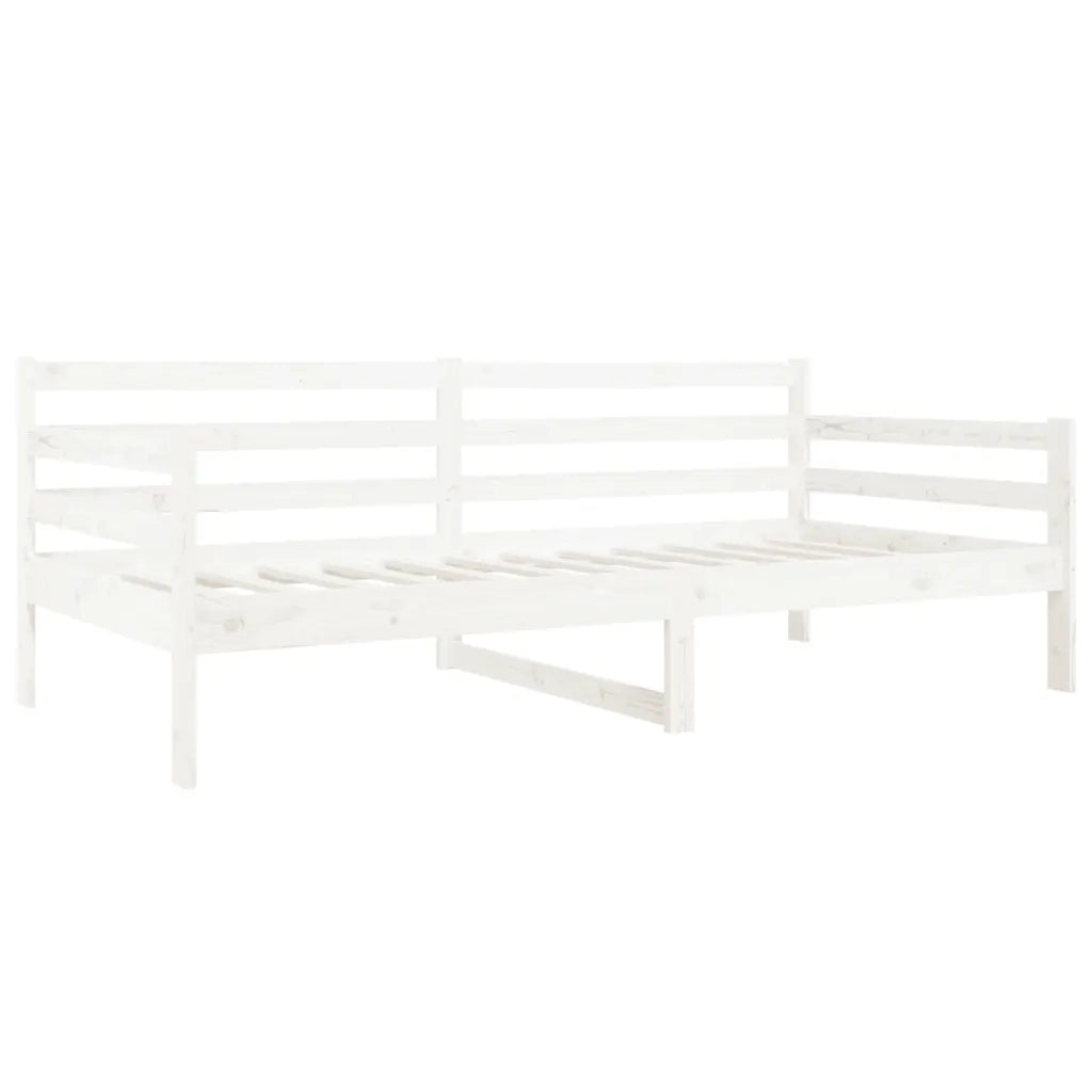 Letto singolo | Letto per adulti | Dormeuse senza Materasso Bianca 80x200 cm Legno Massello Pino