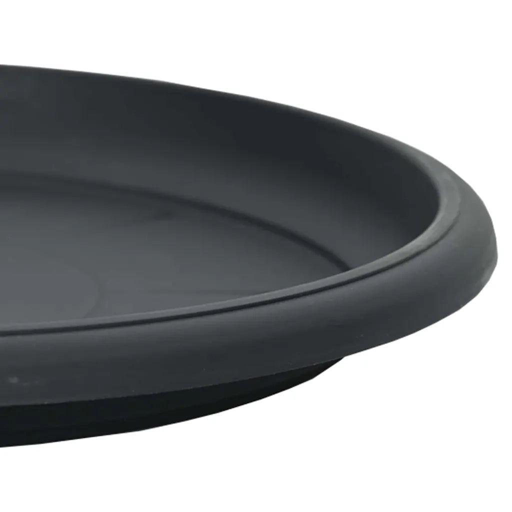 Vassoio Rotondo per Fiori 24 pcs Nero Ø 17,5 x 2 cm Plastica 42020322
