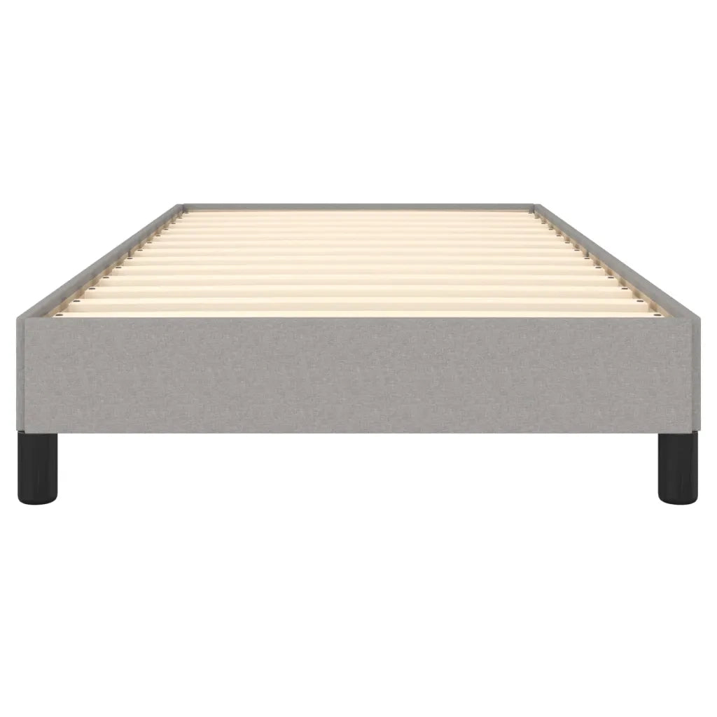 Letto singolo | Letto per adulti | Giroletto senza Materasso Grigio Chiaro 90x200 cm Tessuto