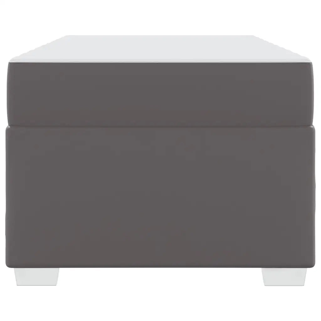 Struttura del letto con materasso Grigio 100 x 200 cm Tessuto 3399228