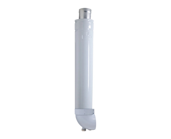 SCARICO FUMI CON TUBO E CURVA COASSIALE PER SCALDABAGNO A TIRAGGIO FORZATO - ø60/100  - HER