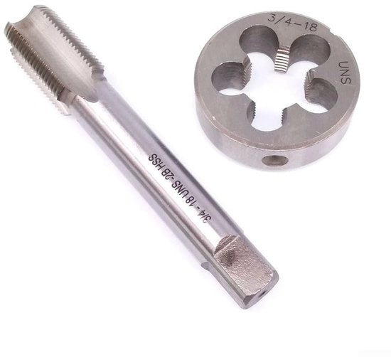 Set di Viti e Dadi con Alta Precisione in Acciaio Inox - Mano Destra - Interno - per Taglio Profondo - Viti in Acciaio Inox