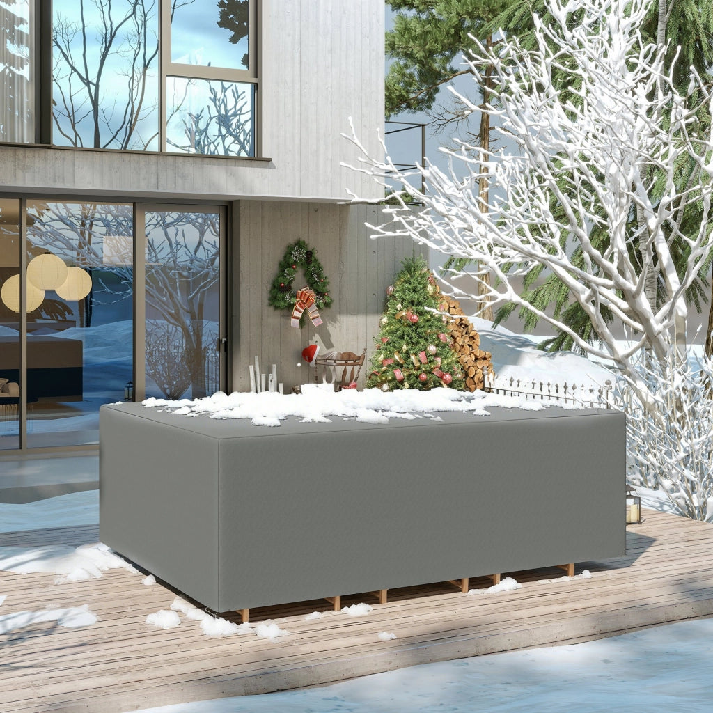 Copertura per mobili da giardino ¨C Xylo ¨C impermeabile anti-UV 275x205x90cm grigio