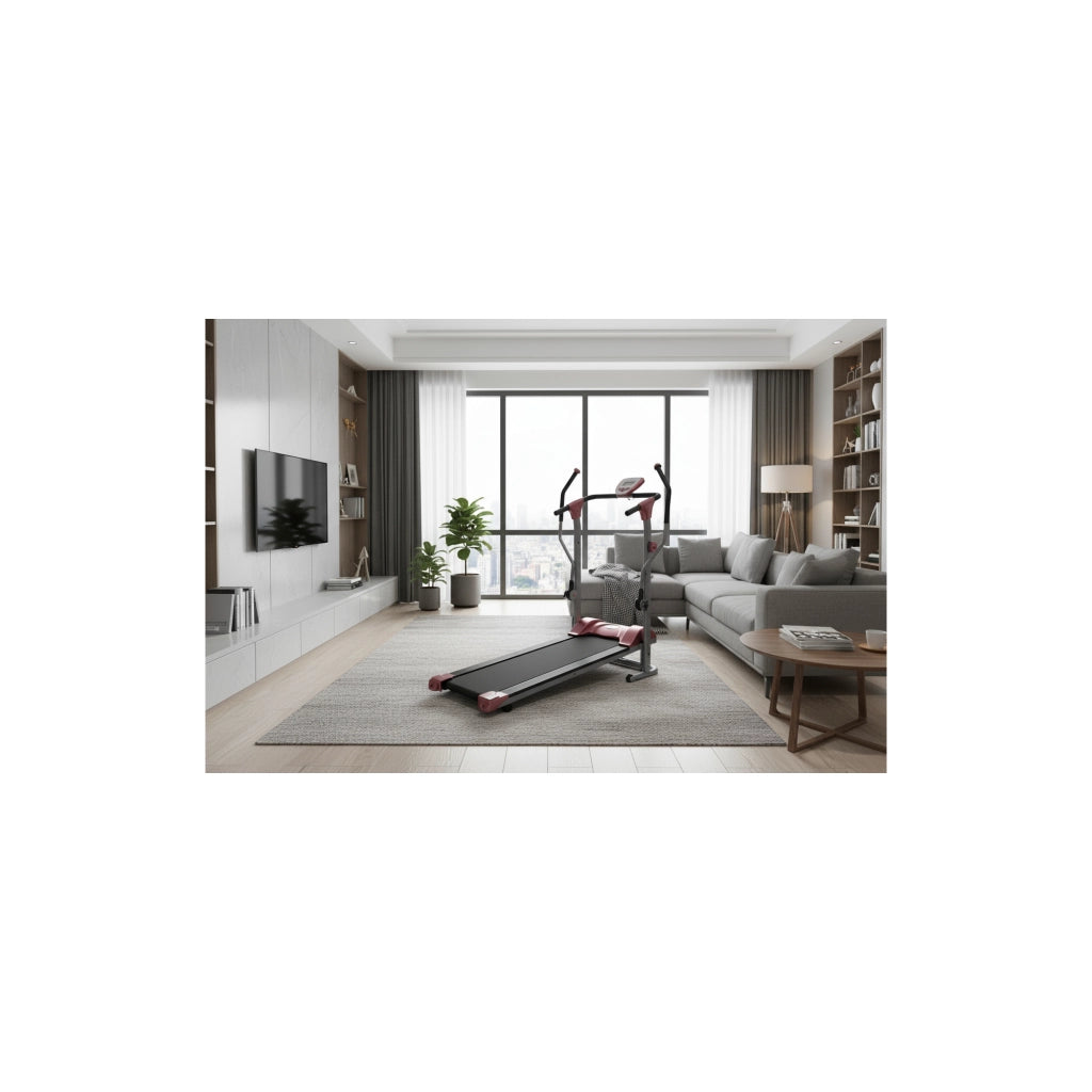 Tapis roulant magnetico con braccio 2-in-1 - O'Fitness - Casa/Appartamento - Contatore a 5 funzioni