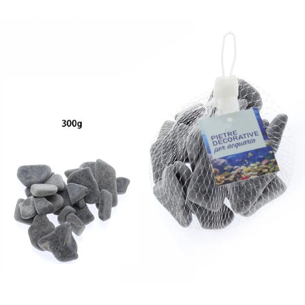 Trade Shop - Pietre Decorative Sassi Acquario Grigi 300 Gr. Decorazione Piante Giardino 70264 -