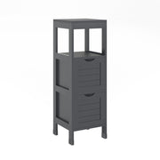Vicco mobiletto bagno Grigio 30 x 89 cm con 2 cassetti