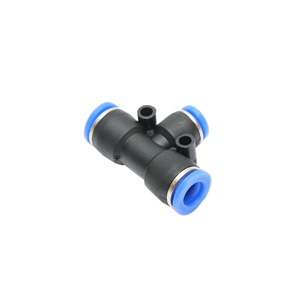 Raccordo rapido T ridotto per tubo fi 8x6x8mm