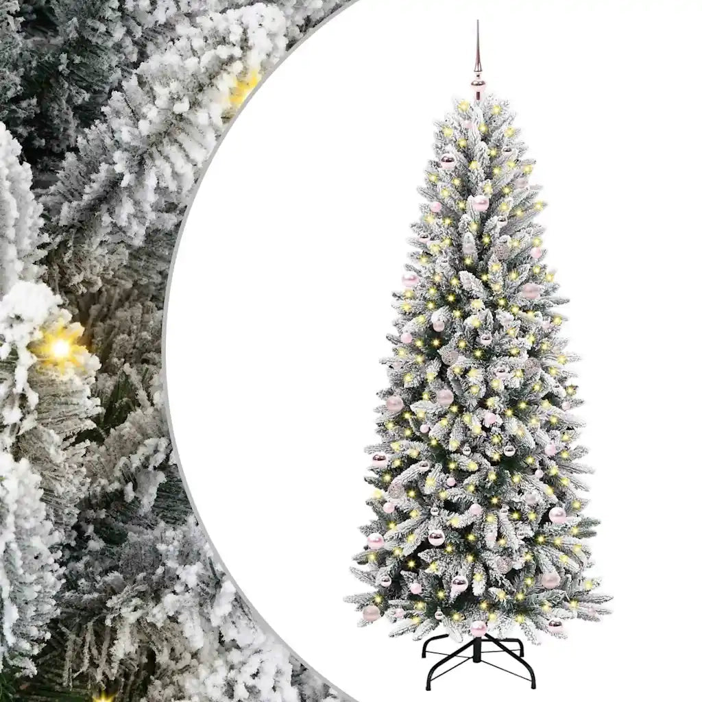Albero di Natale | Decorazioni natalizie artificiale con 300 LED Bianco 240 cm