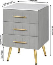 Nottorio comodino in MDF - costruzione robusta - funzionale e decorativo - tavolino da camera da letto e soggiorno - stile grigio scuro