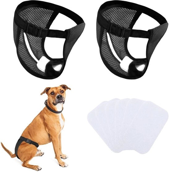 Prodotti per cani - Herbruikbare hondenbroekjes - Inlegkruisjes - Maat XL - Per teche in calore - Protezione contro emorragie