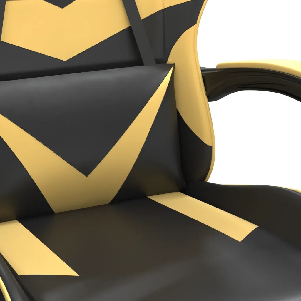 Sedia da Gaming | Sedia da e-sports Nera e Oro in Similpelle