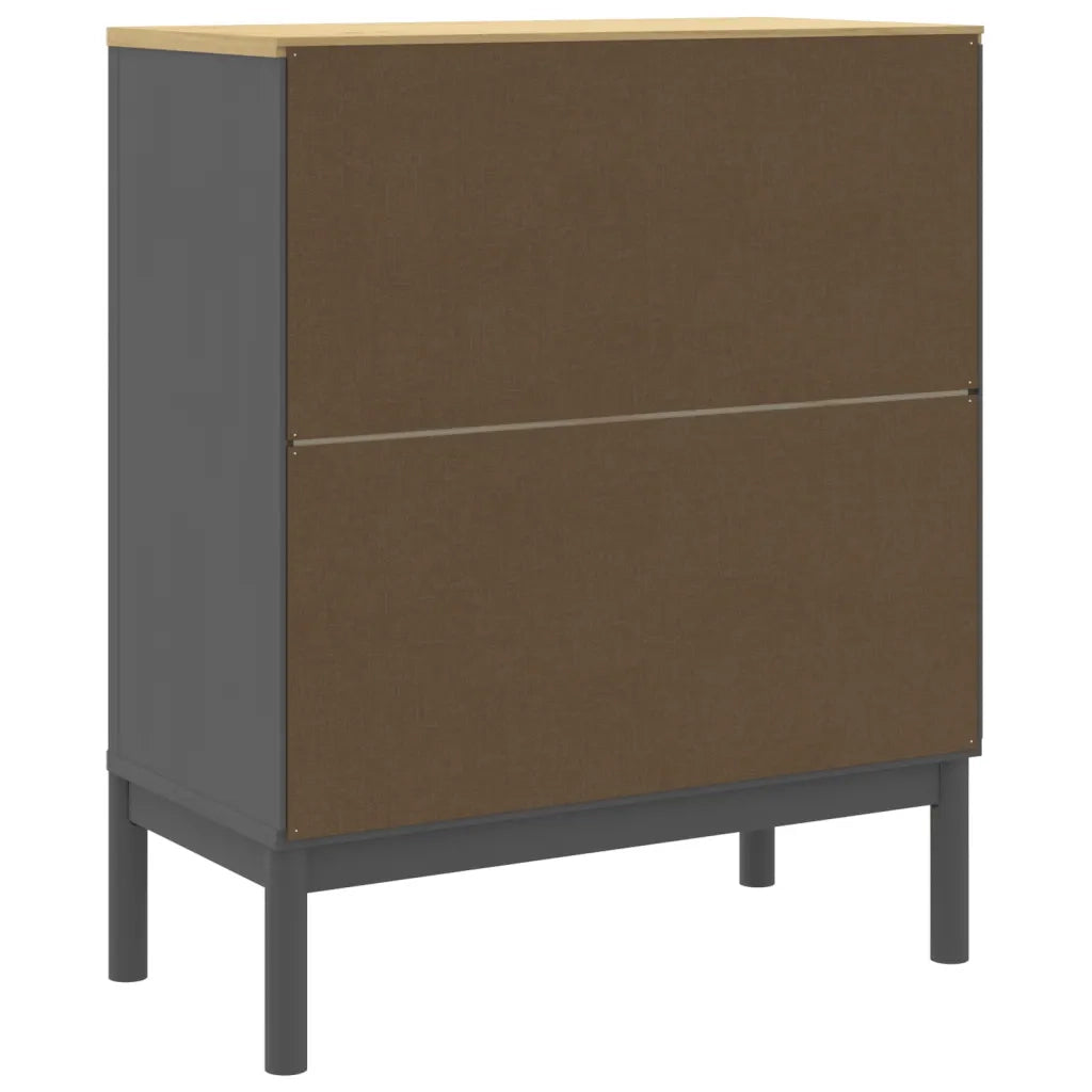 Cassettiera FLORO Grigia in Legno Massello di Pino 374010