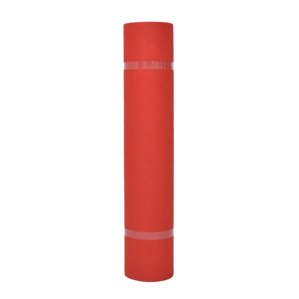 Tappeto Tinta unita Rosso 1 x 12 m Tessuto 42052434