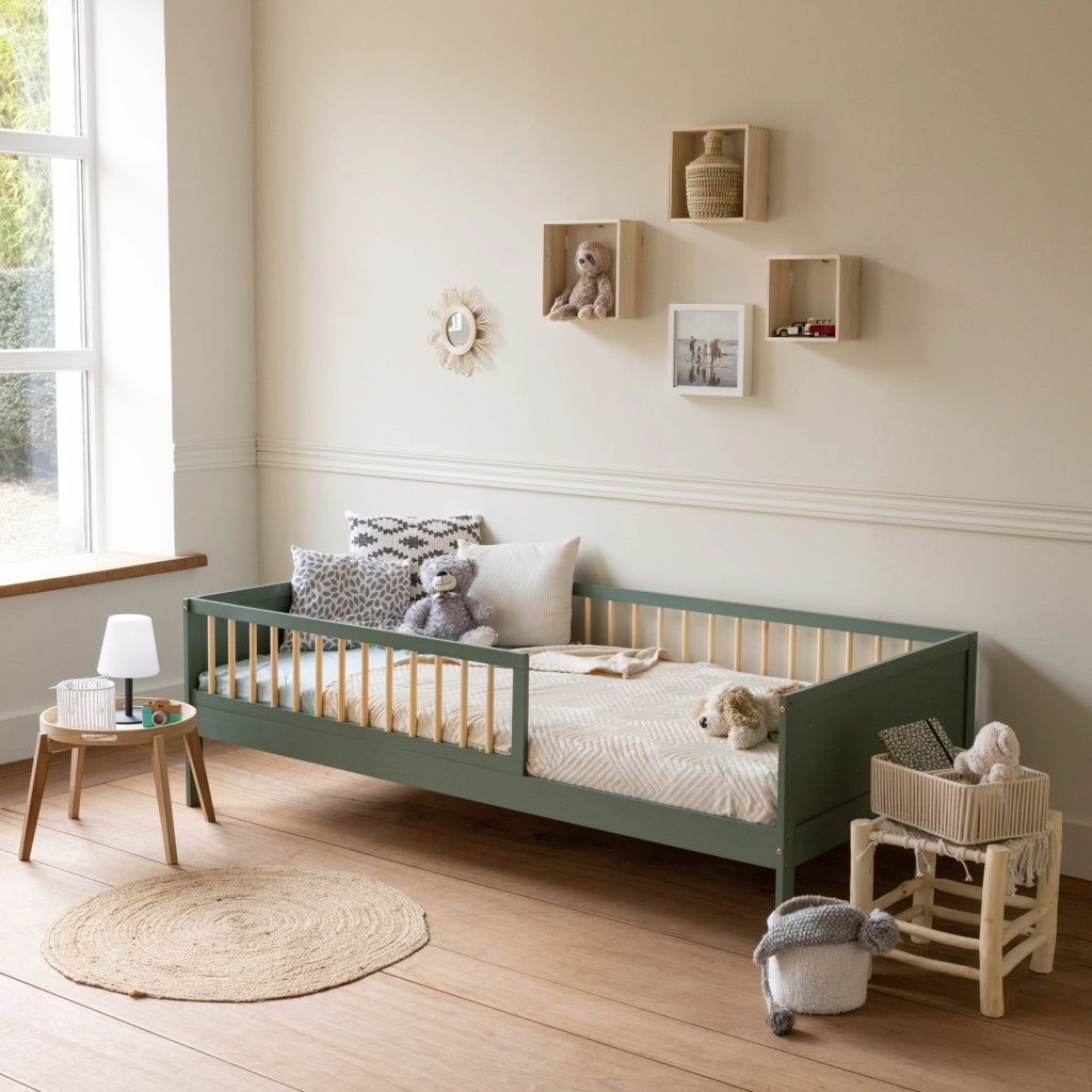 Letto per bambini 190x90cm verde salvia ADAM