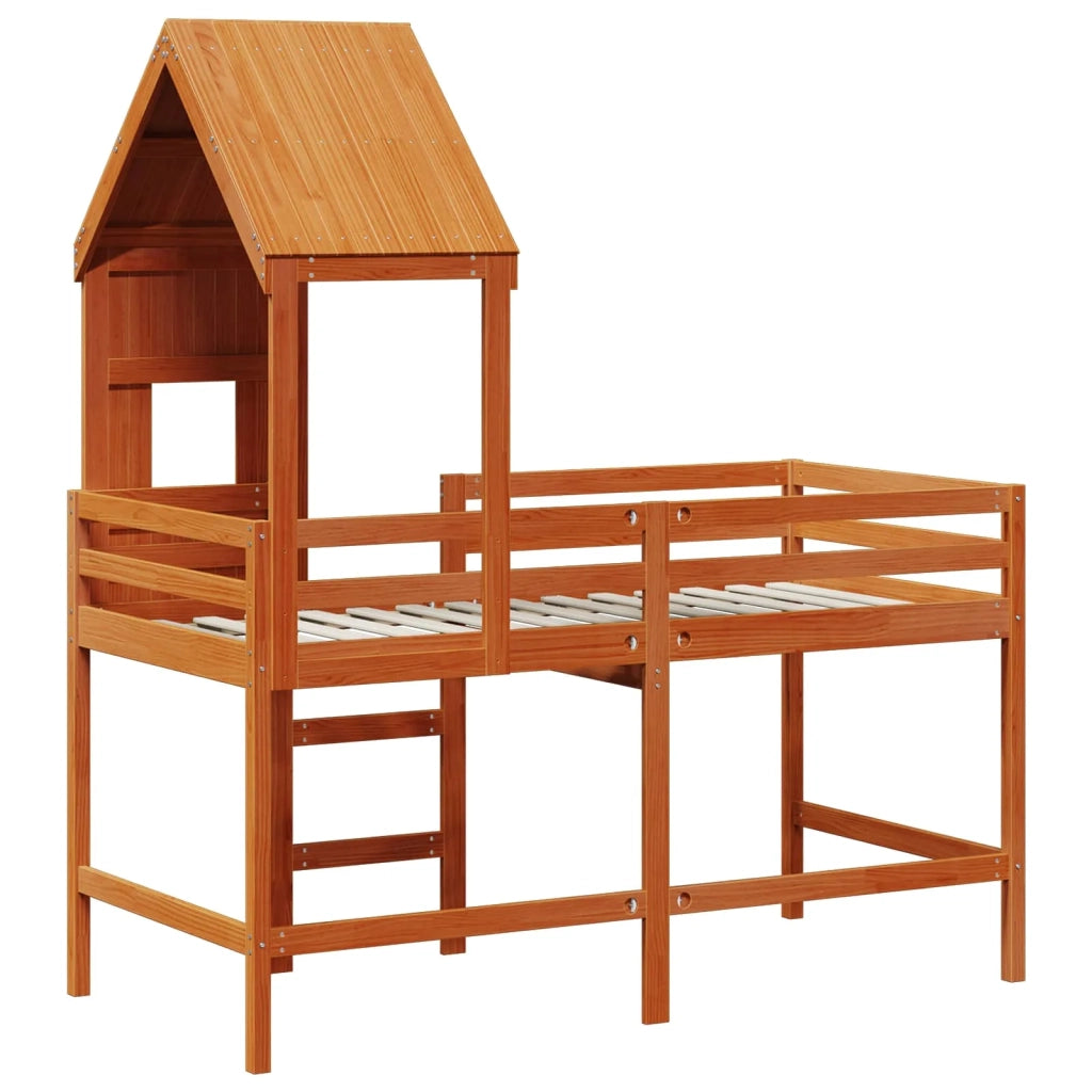Struttura per letto soppalco Marrone Cera 90 x 190 cm 3422776