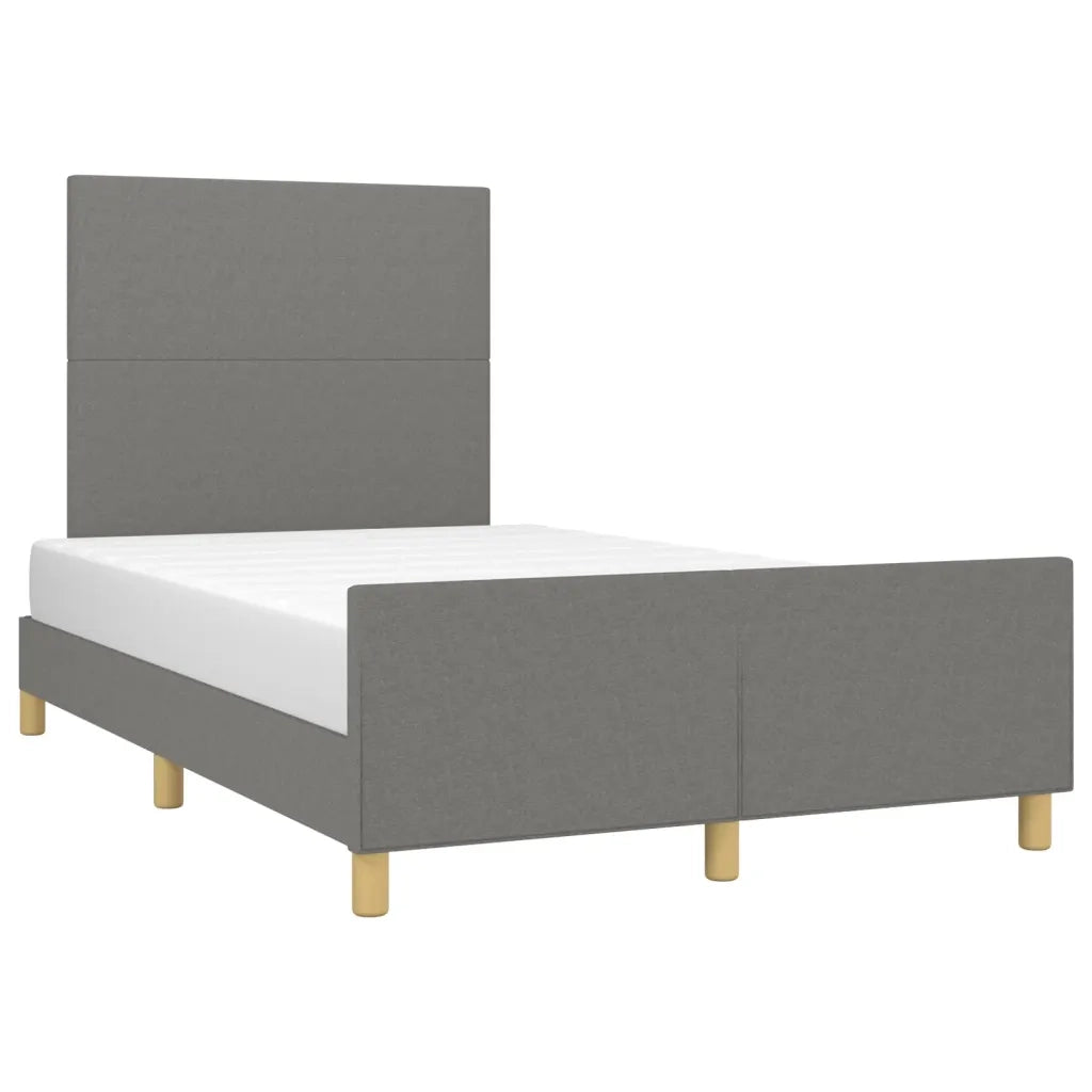 Giroletto senza Materasso Grigio Scuro 120x200 cm Tessuto 3124880